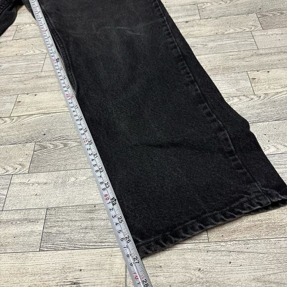 Riders by Lee | Black Straight Denim Jeans | 34x29 - Picture 6 of 9